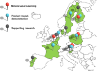 Geographical distribution of WOOL2LOOP activities